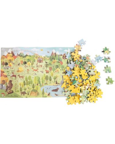Детски пъзел Moulin Roty - Гората, 96 части