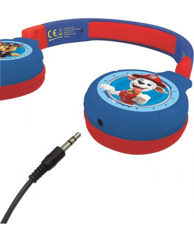 Детски слушалки Lexibook - Paw Patrol HPBT010PA, безжични, сини - 4
