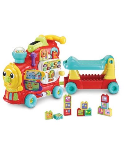 Детска играчка 4 в 1 Vtech - Интерактивен влак (английски език) - 1