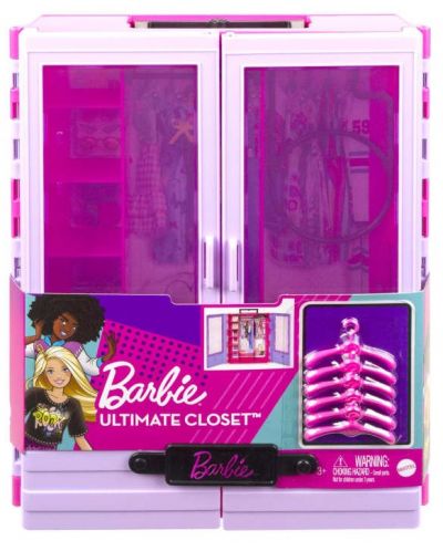 Детска играчка Barbie - Гардероб, лилав - 2