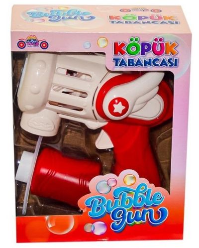 Детска играчка Aya Toys - Автоматичен пистолет за сапунени балони, червен - 2