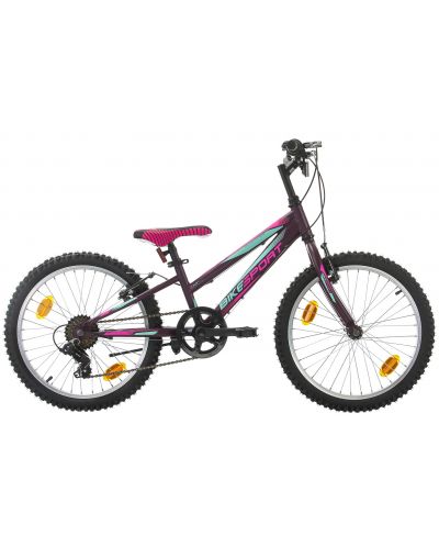 Детски велосипед BIKE SPORT - Viky 20″, 240 mm, тъмнолилав - 1