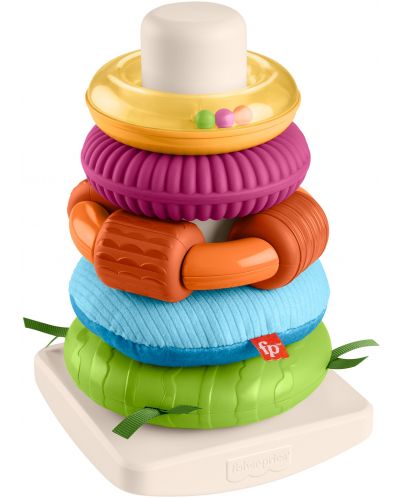 Детска играчка Fisher Price - Sensory Rock-a-Stack - 1