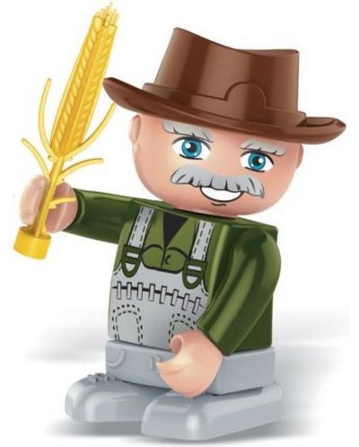 Детска играчка BanBao - Мини фигурка Фермер, 10 cm - 1