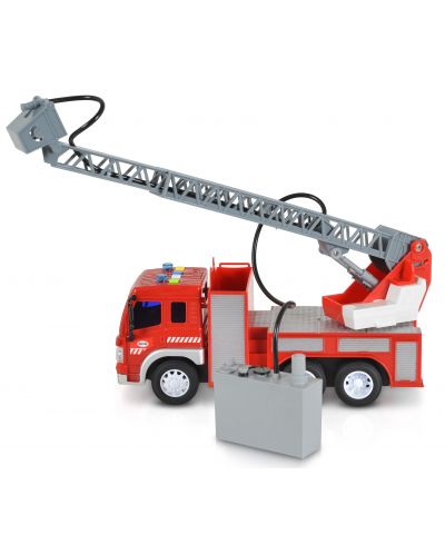Детска играчка Moni Toys - Пожарен камион с кран и помпа, 1:16 - 4