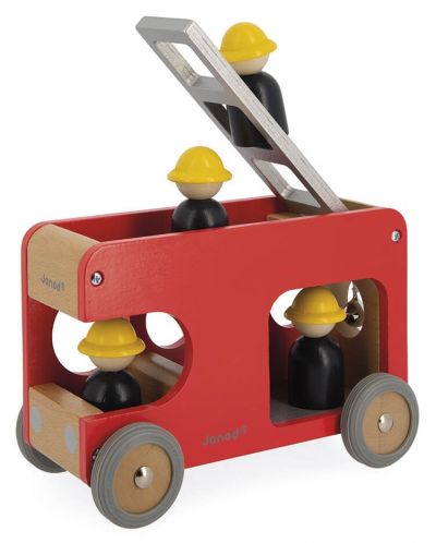 Детска играчка Janod - Пожарна кола Bolid - 4