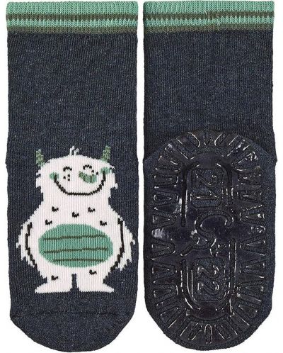 Детски чорапи със силикон Sterntaler - Fli Air, сиви, 21/22, 18-24 месеца - 2