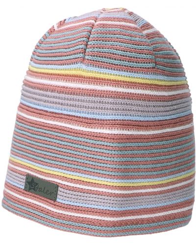 Детска шапка на райе Sterntaler - От органичен памук, 53 cm,  2-4 г - 2