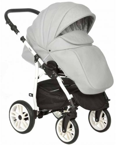 Комбинирана детска количка 2в1 Baby Giggle - Indigo Special, сива - 3