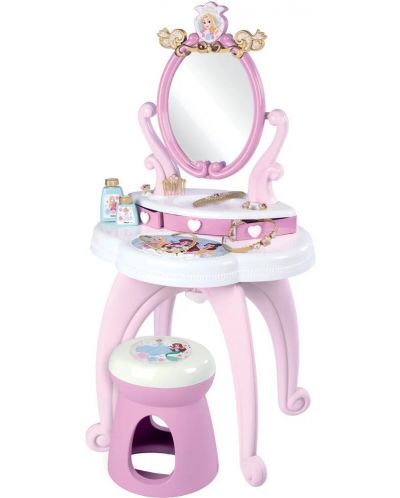Детска тоалетка 2 в 1 Smoby Disney Princess - Фризьорски салон - 1