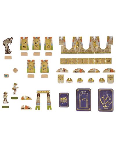 Детска игра Janod - Съкровища в Египетските пирамиди - 4
