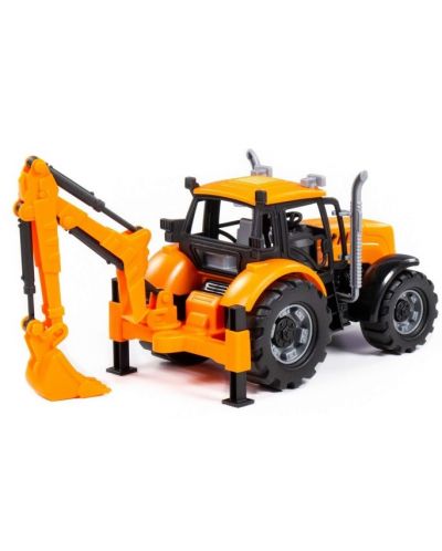 Детска играчка Polesie Progress - Инерционен трактор с рамо и лопата - 3