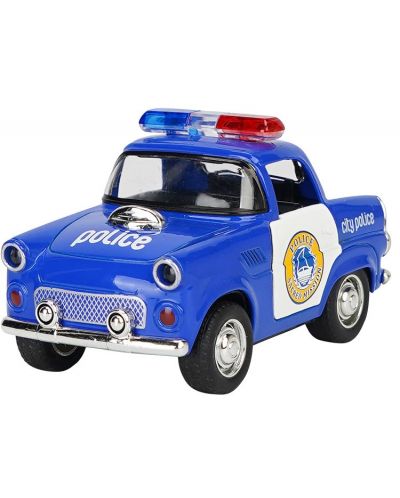 Детска играчка Raya Toys - Полицейска кола със звук и светлини, синя - 1