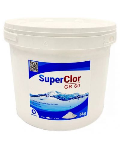 Дезинфектант за басейни Aquatics - SuperClor GR 60, 5 kg - 1