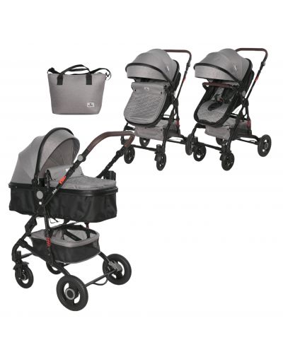 Детска количка Lorelli - Alba Premium, Opaline Grey - 1