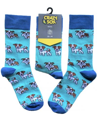 Детски чорапи Crazy Sox - Кучета, размер 30-34 - 2