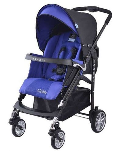 Комбинирана детска количка Zooper - Waltz, Royal Blue Plaid - 2
