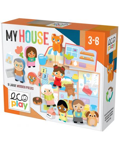 Детска игра Headu Ecoplay - Моята къща - изгради своя свят - 1