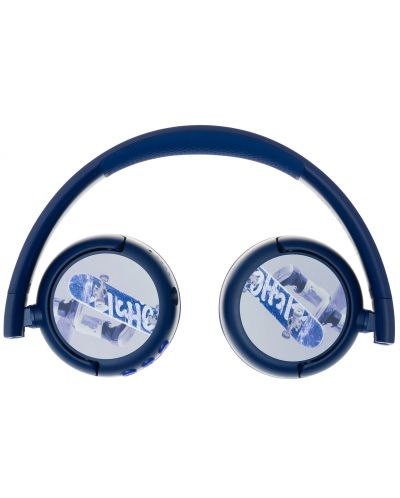 Детски слушалки BuddyPhones - POP Fun, безжични, сини - 3