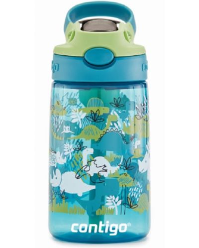 Детска бутилка Contigo Cleanable - Dinoboy, 420 ml, синя - 2