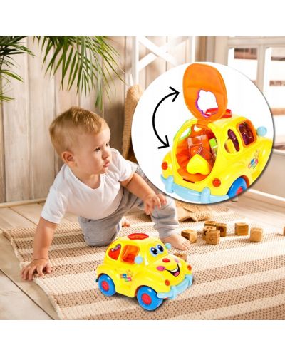Детска играчка MalPlay - Сортер aвтомобил, със звукови ефекти - 6