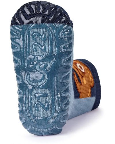 Чорапи със силиконова подметка Sterntaler - С хамелеон, 19/20 размер, 12-18 месеца, сини - 2