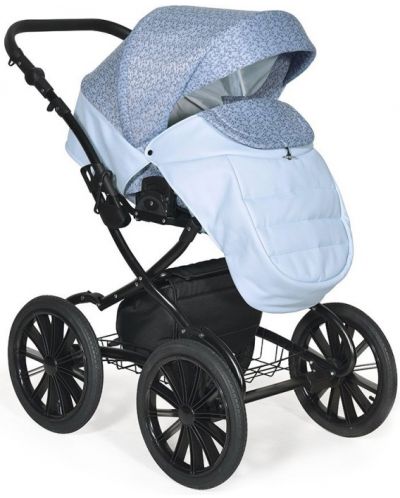 Комбинирана детска количка 2в1 Baby Giggle - Mio, синя - 2