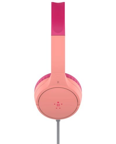 Детски слушалки с микрофон Belkin - SoundForm Mini, розови - 3