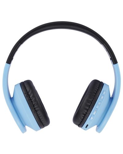 Детски слушалки с микрофон PowerLocus - P1, безжични, сини - 3