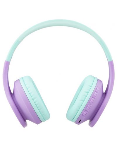 Детски слушалки с микрофон PowerLocus - P1, безжични, лилави - 3