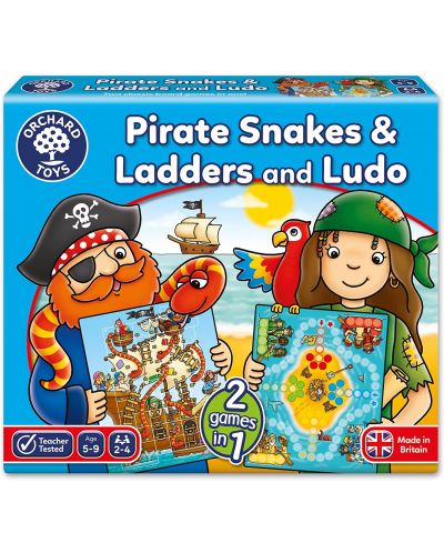 Orchard Toys Детска образователна игра Пирати змии и стълби § Людо - 1