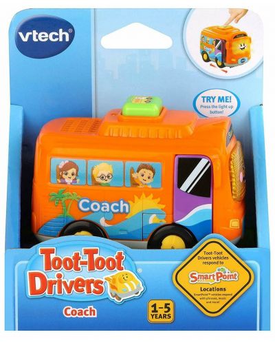 Детска играчка Vtech - Мини количка, училищен бус - 1