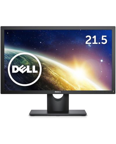 Dell E2216H, 21.5" Wide LED Anti-Glare, TN Panel, 5ms, 1000:1, 250 cd/m2, 1920x1080 Full HD, VGA, Display Port, Tilt, Black - 1