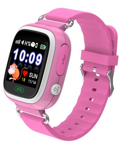 Детски Смарт часовник Xmart - KW03G, 31mm, 1.22", розов - 2