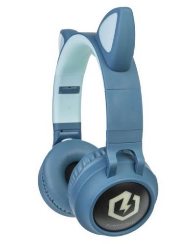 Детски слушалки PowerLocus - Buddy Ears, безжични, сини - 2