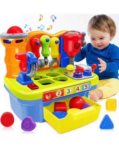 Детска играчка Hola Toys - Мини работилница с инструменти и музика - 4