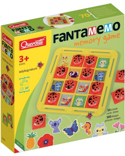 Детска игра за памет Quercetti - Fantamemo, калинка - 1