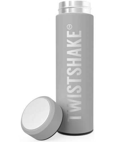 Детски термос Twistshake - Hot or Cold, сив, 420 ml - 2