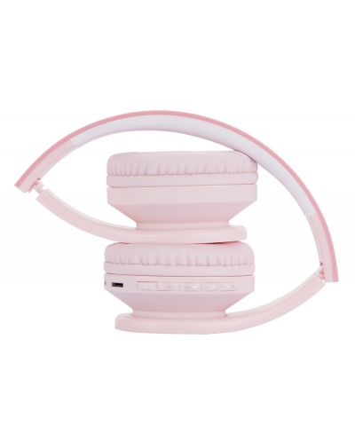 Детски слушалки с микрофон PowerLocus - P1, безжични, розови - 4
