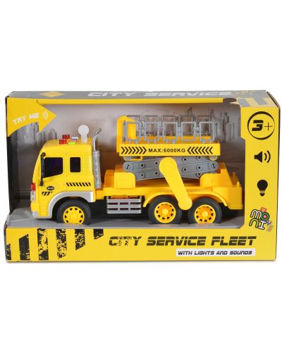 Детска играчка Moni Toys - Камион с вишка, 1:16 - 1