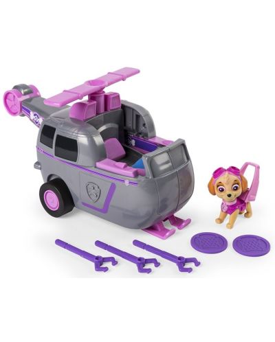 Детска играчка Nickelodeon Paw Patrol - Подхвърли и полети, Скай - 1