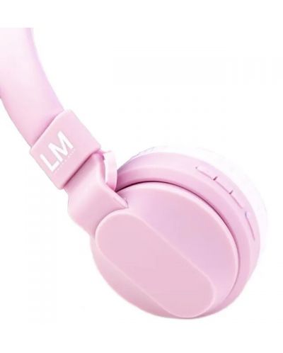 Детски слушалки PowerLocus - Louise&Mann 3, безжични, розови - 2