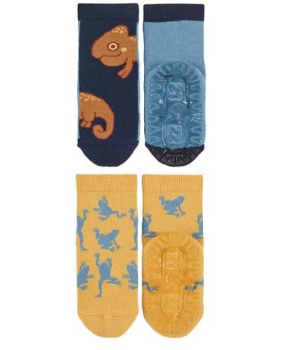 Чорапи със силиконова подметка Sterntaler - Хамелеон, 19/20 размер, 12-18 месеца, 2 чифта - 3