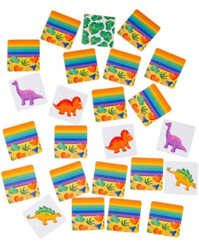 Детска игра за памет Bright toys - Динозаври - 3