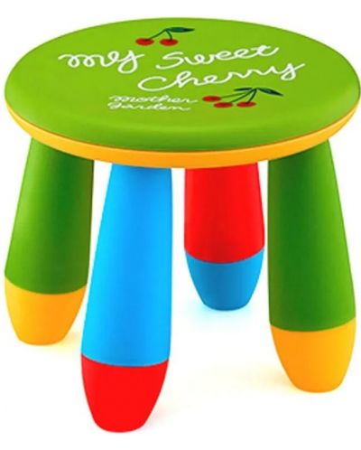 Детско столче Sonne - Черешка, зелено - 1