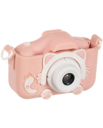 Детска играчка Iso Trade - Фотоапарат с 32GB карта памет, розов - 1