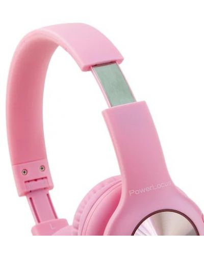 Детски слушалки PowerLocus - PLED, безжични, розови - 2