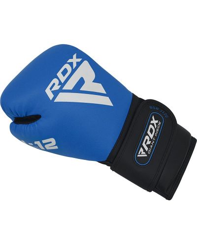 Детски боксови ръкавици RDX - REX J-12, 6 oz, сини/черни - 4