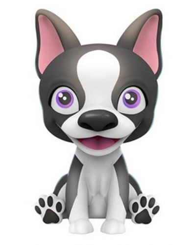 Детска играчка Kidz World Washy Friends - Кално кученце за къпане, Boston Terrier - 4