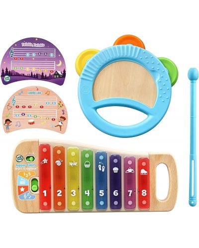 Детска играчка 2 в 1 Vtech - Интерактивен ксилофон и дайре (на английски език) - 2